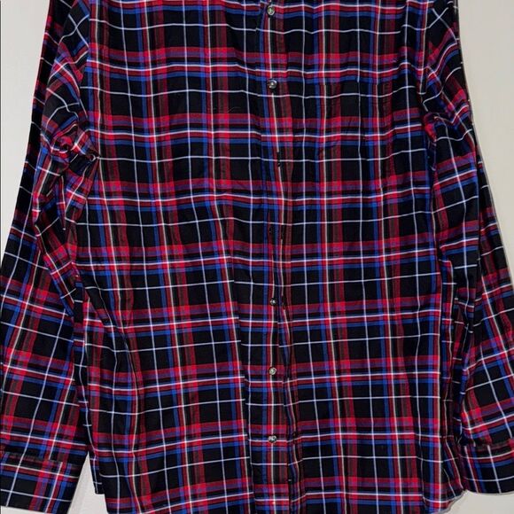 Jos. A. Bank Red and Blue Casual Button Down Shirt - Picture 5 of 10